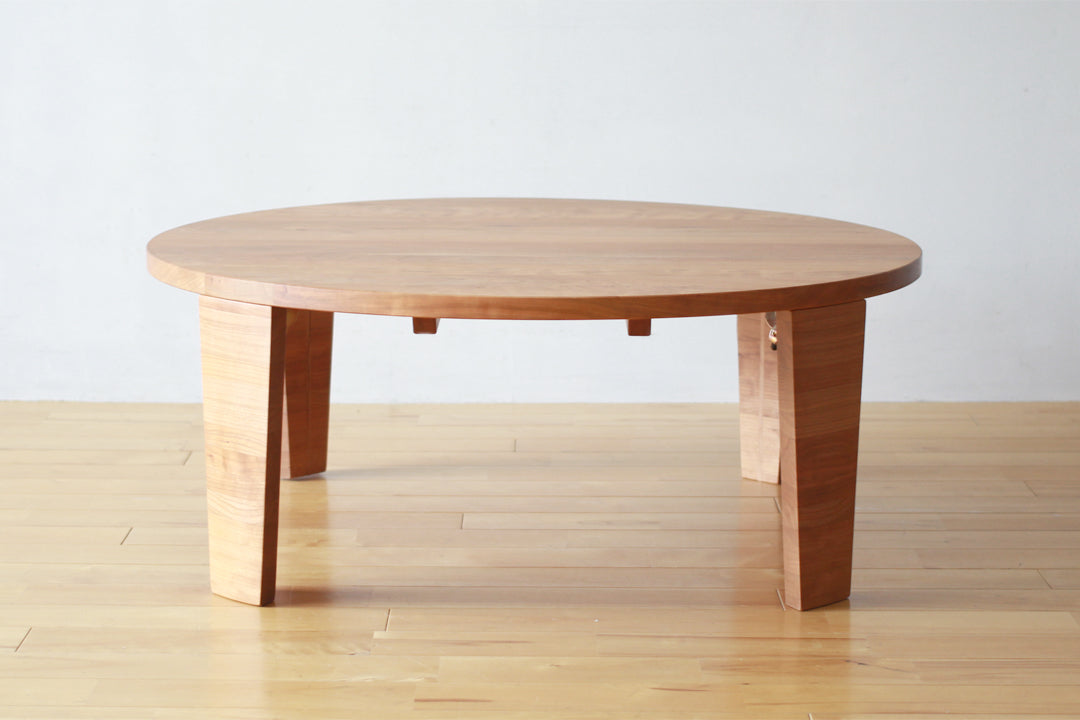 アウトレット!ラウンドローテーブル Tavolo(タボーロ) ブラックチェリー材