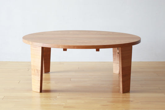 アウトレット！ラウンドローテーブル　Tavolo（タボーロ） ブラックチェリー材